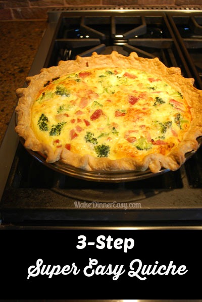 easy quiche with frozen pie crust