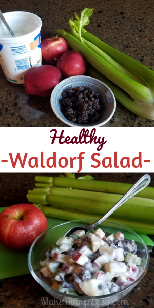 A recipe for a healthy waldorf salad that uses ingredients you may already have at home!