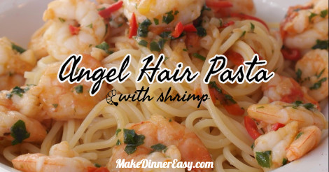 angel hair pasta with shrimp