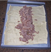 Photo of beef strudel recipe preparation