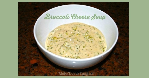 broccoli cheese soup recipe