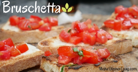 Bruschetta recipe appetizer