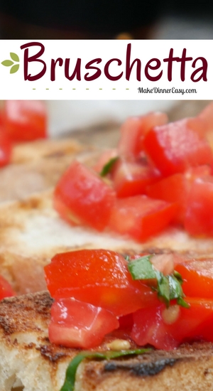 Bruschetta appetizer recipe