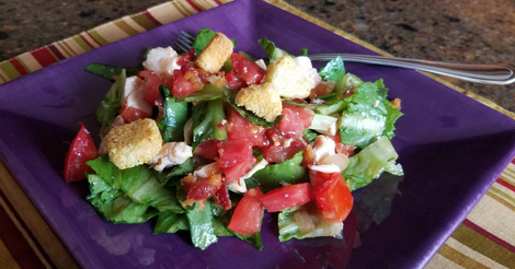 Chicken Club Salad Recipe with a Hot Bacon Dressing