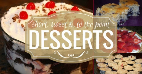Yummy dessert recipes that are easy to make.