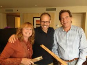 Patty and Tom Erd of The Spice House  with Alton Brown