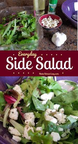 Everyday side salad recipe from Make Dinner Easy
