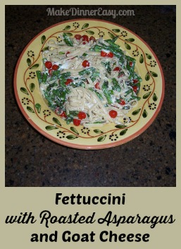 fettuccini with roasted asparagus pt
