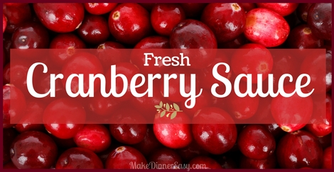 Fresh cranberry sauce recipe