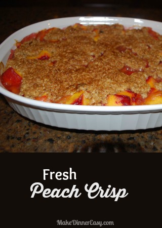 fresh peach crisp recipe