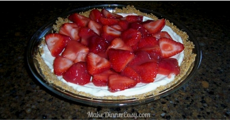 fresh strawberry pie