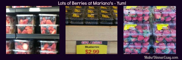 Lot of Blueberries to pick from at Mariano's