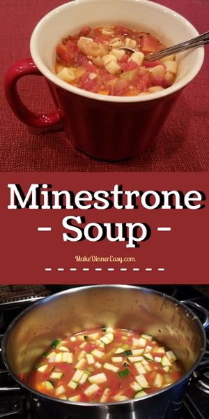 Minestrone Soup Recipe from MakeDinnerEasy.com