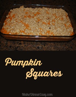 pumpkin squares