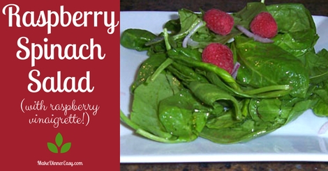 raspberry spinach salad