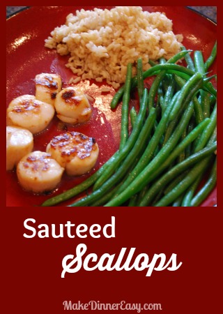 simple sauteed scallops