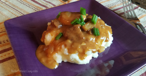 A recipe for Slow Cooker Beef Cubes with Mushrooms