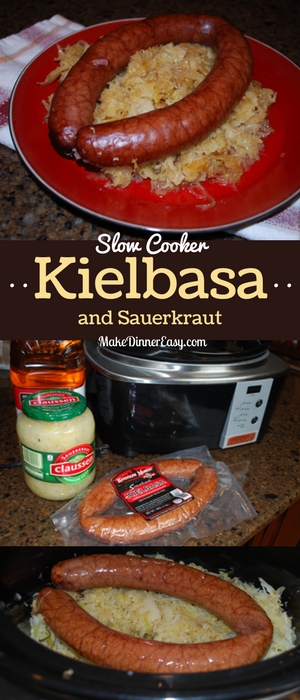 Slow cooker kielbasa and sauerkraut recipe