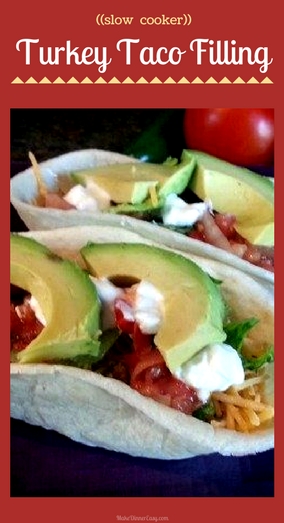 Turkey, slow cooker taco filling recipe