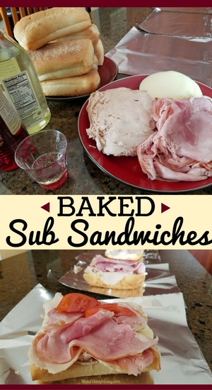 baked sub sandwiches