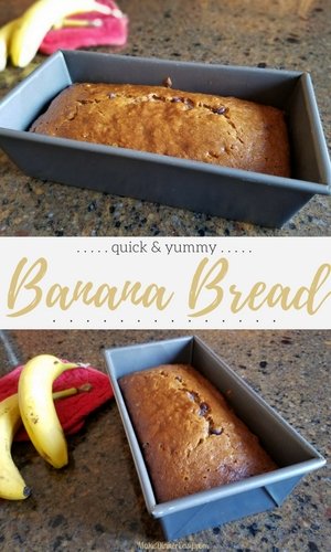Quick and easy banana bread recipe!