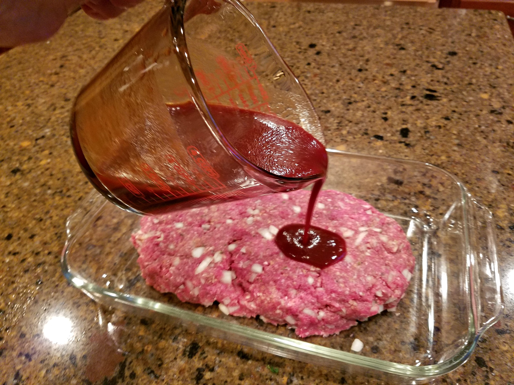 BBQ meatloaf recipe prep