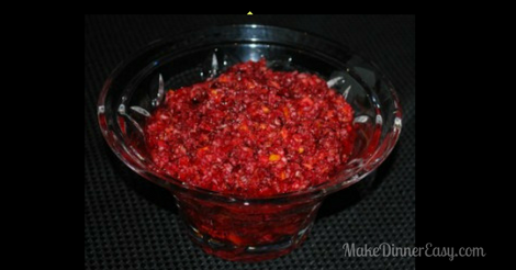 a fresh cranberry sauce recipe that you make a little boozy!