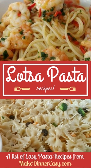 Lots of pasta recipes.