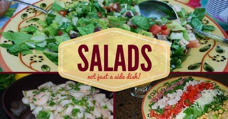 Easy side and dinner salad recipes.