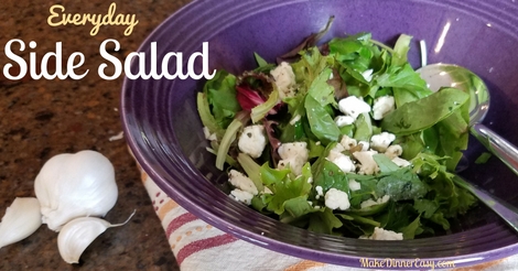 Easy everyday side salad recipe