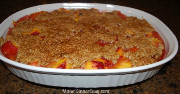 fresh peach crisp