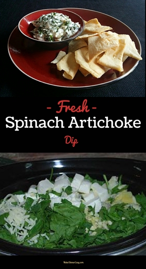 slow cooker spinach and artichoke dip