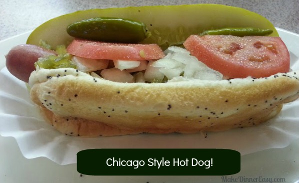 chicago style hot dog