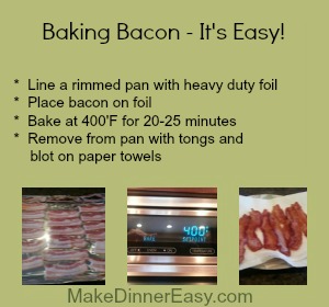 how to bake bacon