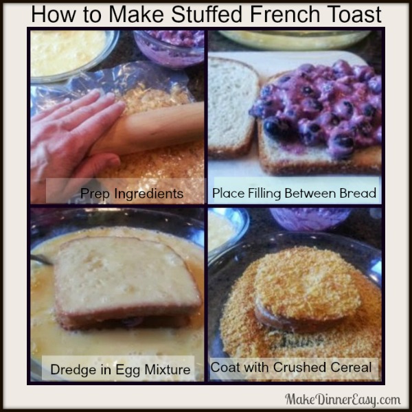 How to make bluberry stuffed french toast