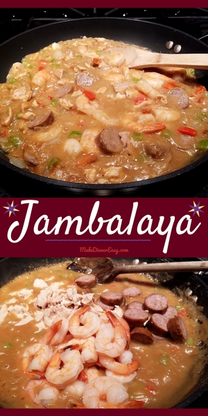 A Jambalaya recipe that's easy enough to make on a busy weeknight, on Fat Tuesday, or any time of year!