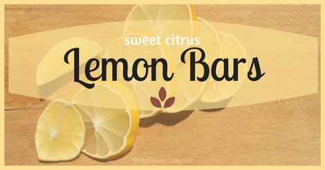 Easy Lemon Bar recipe