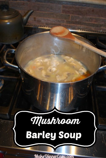 mushroom barley soup recipe