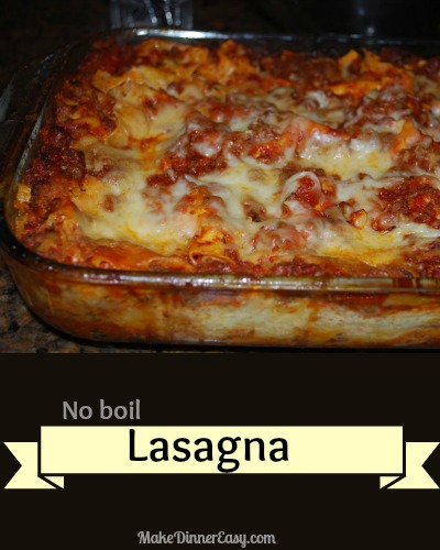 No boil lasagna recipe