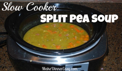 slow cooker split pea soup