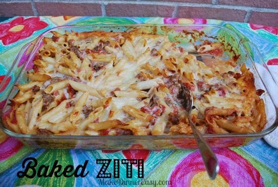 baked ziti recipe